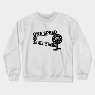 Single Speed Bicycle Crewneck Sweatshirt